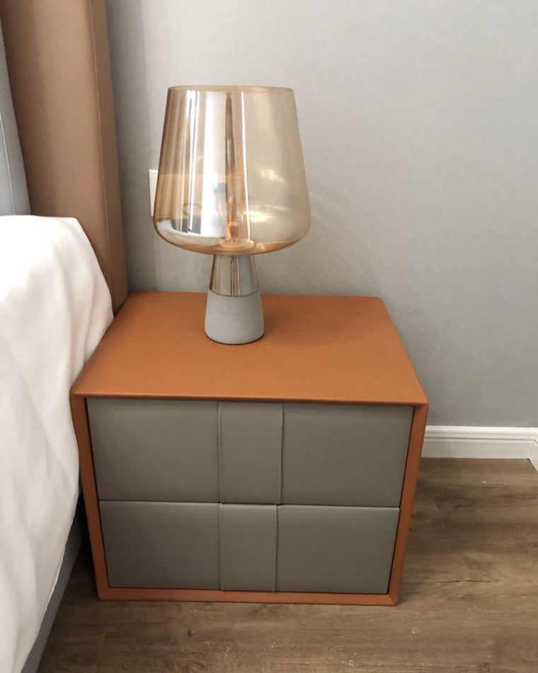 Diff Smoked Glass Table Lamp-DF8018
