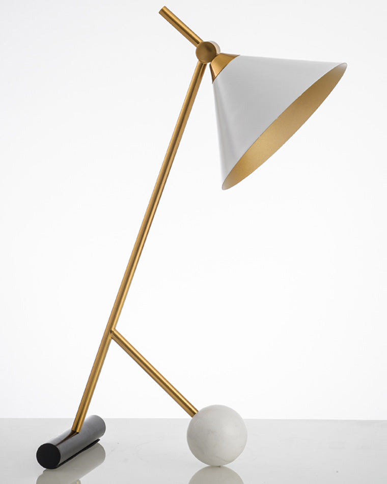 Diff Unique Cone Articulating Marble Desk Lamp-DF8031