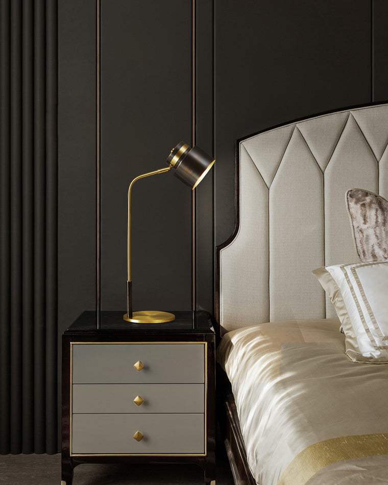 Diff Elegant Arc Brass Reading Desk Lamp-DF8035