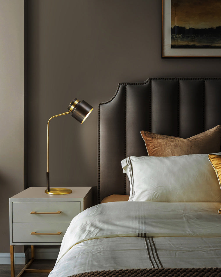 Diff Elegant Arc Brass Reading Desk Lamp-DF8035