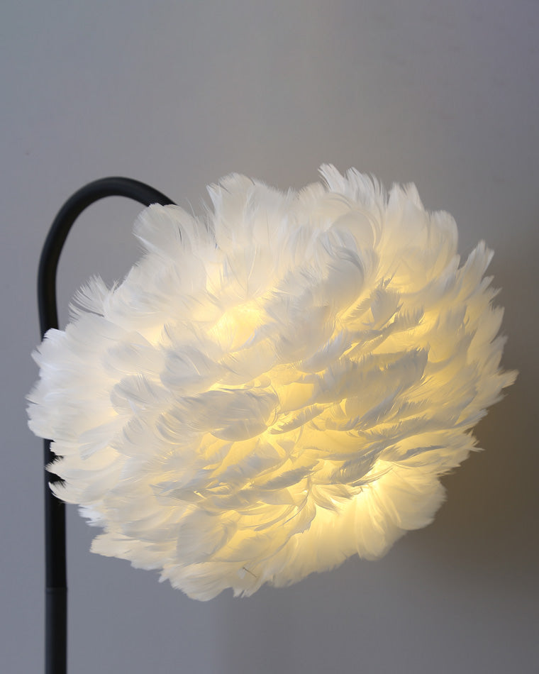Diff Dimmable Flexible Feather Night Lamp with Wireless Charger-DF8045