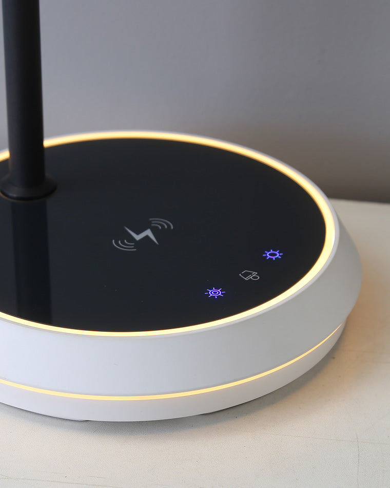 Diff Dimmable Flexible Feather Night Lamp with Wireless Charger-DF8045