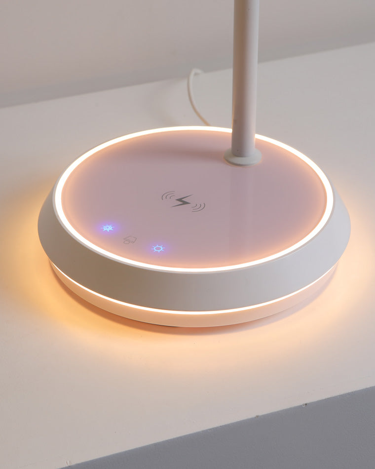 Diff Dimmable Flexible Feather Night Lamp with Wireless Charger-DF8045