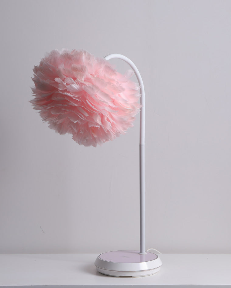 Diff Dimmable Flexible Feather Night Lamp with Wireless Charger-DF8045