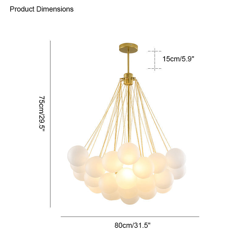 Diff Frosted Glass Bubbles Chandelier-DF2068
