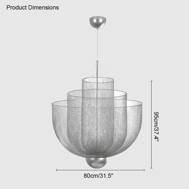 Diff Mesh Uplight Vaulted Ceiling Pendant Chandelier-DF2069