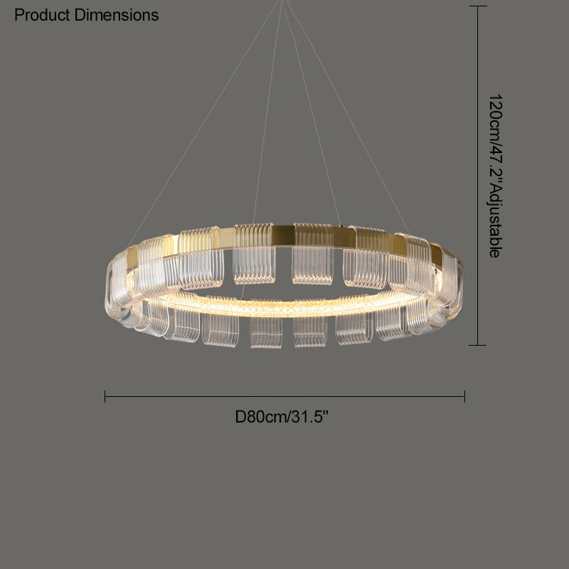 Diff Gold Circular Led Chandelier-DF2166