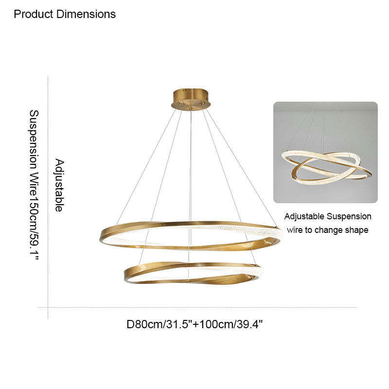 Diff Möbius Circular LED Chandelier-DF2128