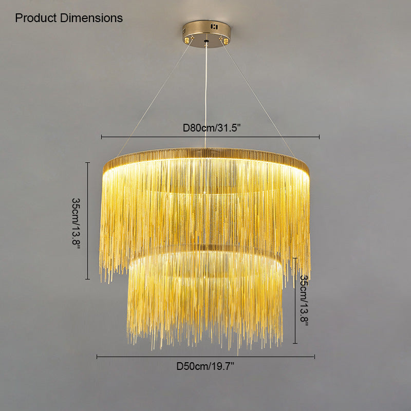 Diff Tassel Round/Linear Chandelier-DF2062
