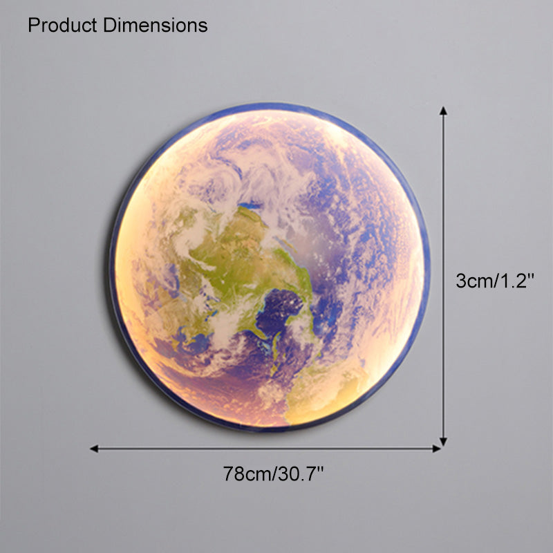 Diff Moon/Earth Round Wall Sconce-DF6102