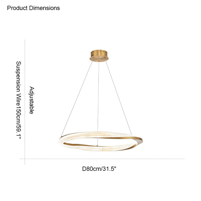 Diff Möbius Circular LED Chandelier-DF2128