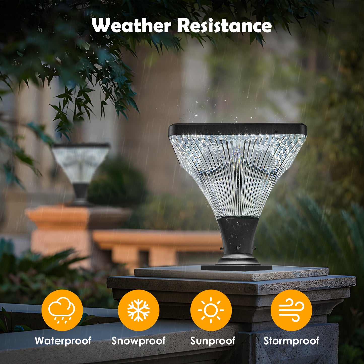Solar Street Lamp Cap with Base-DG2059