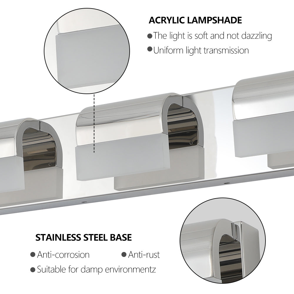 3-Light LED Vanity Lights Over Mirror Bath Wall Lighting-DG2010