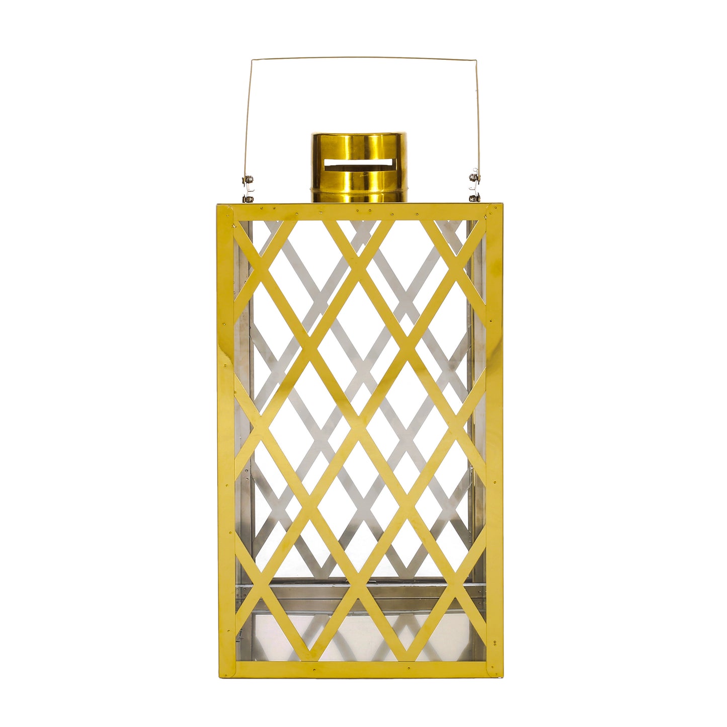 ANTON 18"H STAINLESS STEEL LANTERN