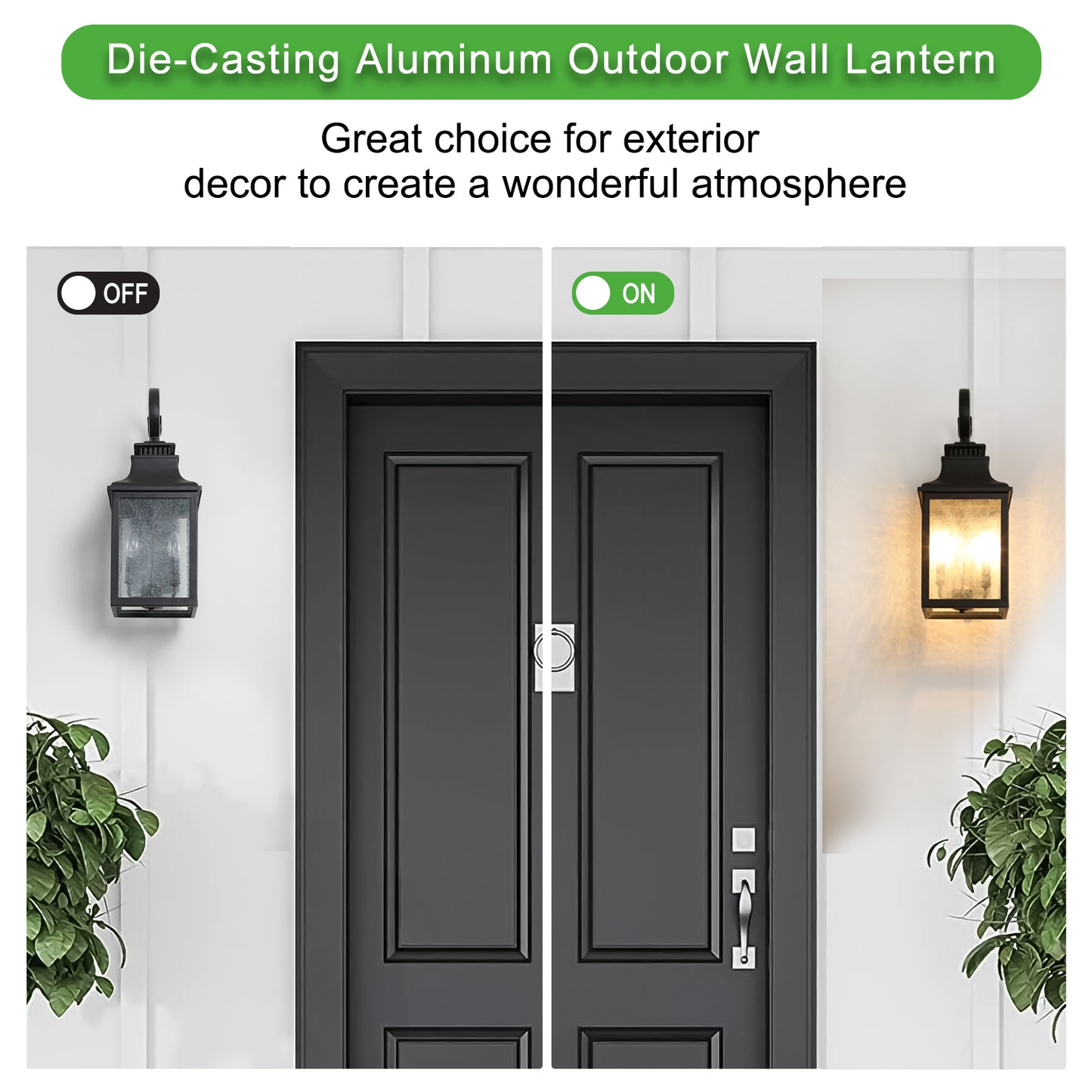 Large Outdoor Wall Lamps With Glass1pack-DG2021