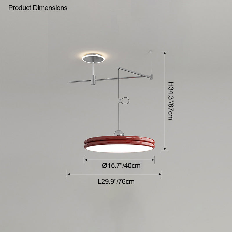 Diff Disc Offset Pendant Light-DF2251