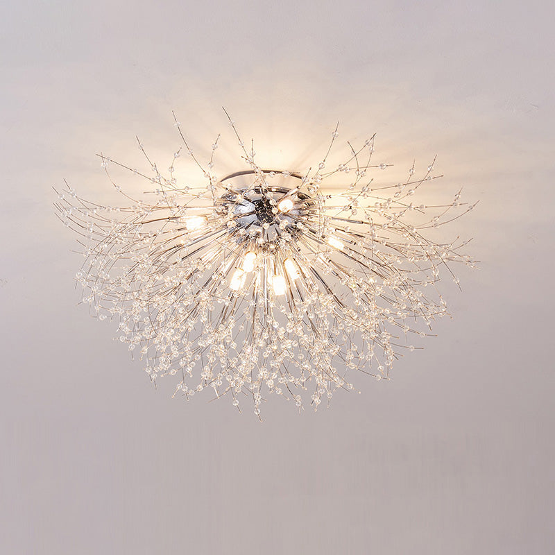 Diff Dandelion Crystal Flower Ceiling Light-DF1014