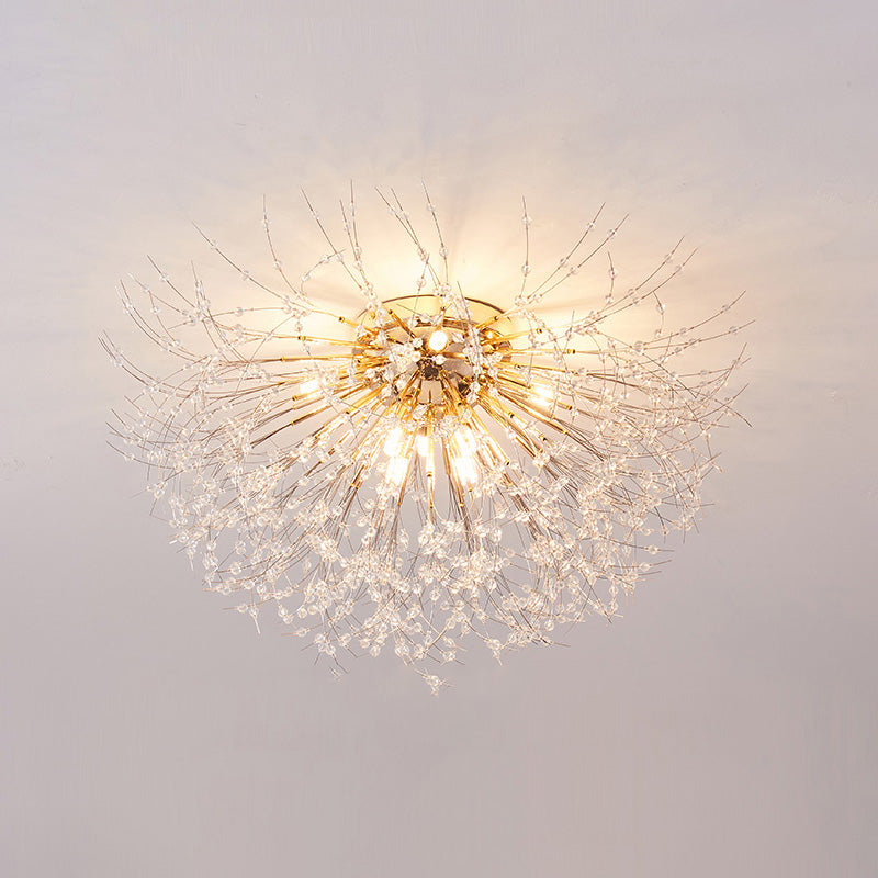 Diff Dandelion Crystal Flower Ceiling Light-DF1014