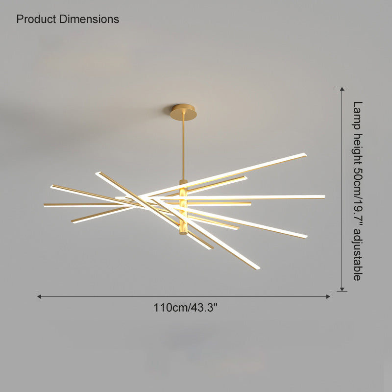 Diff Adjustable Linear Led Chandelier-DF2026
