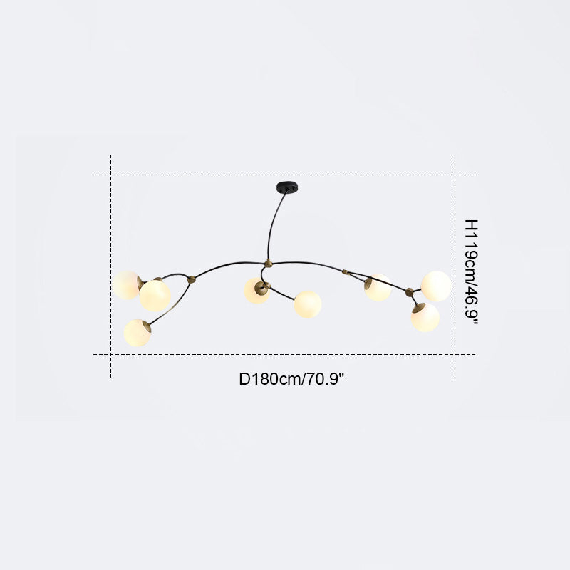 Diff Branching Bubble Chandelier-DF2141