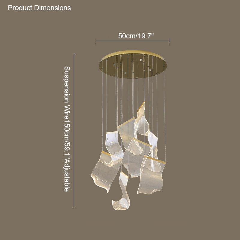 Diff Breeze Dimmable Acrylic Chandelier-DF2158