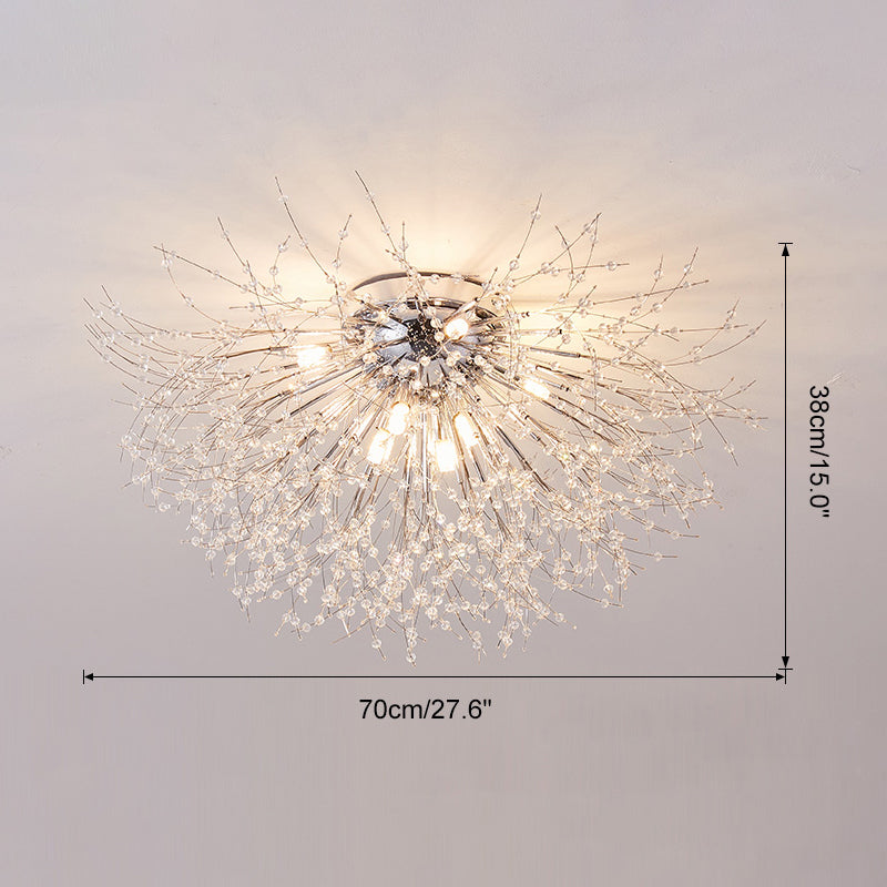 Diff Dandelion Crystal Flower Ceiling Light-DF1014