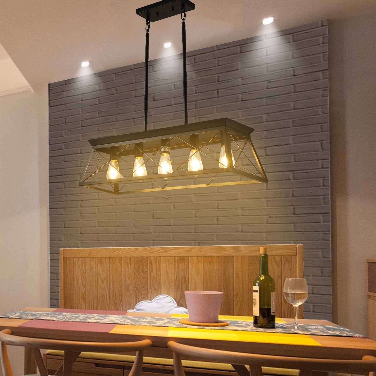 5-Light Farmhouse Chandeliers -DG2004