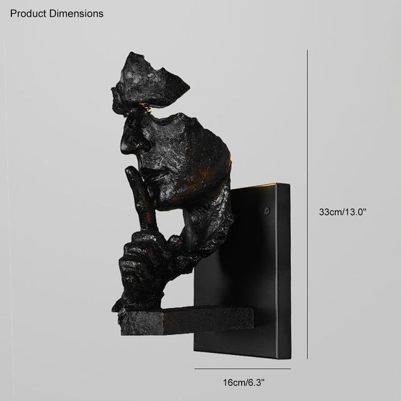 Diff Silence Gesture Sculptural Wall Sconce-DF6023