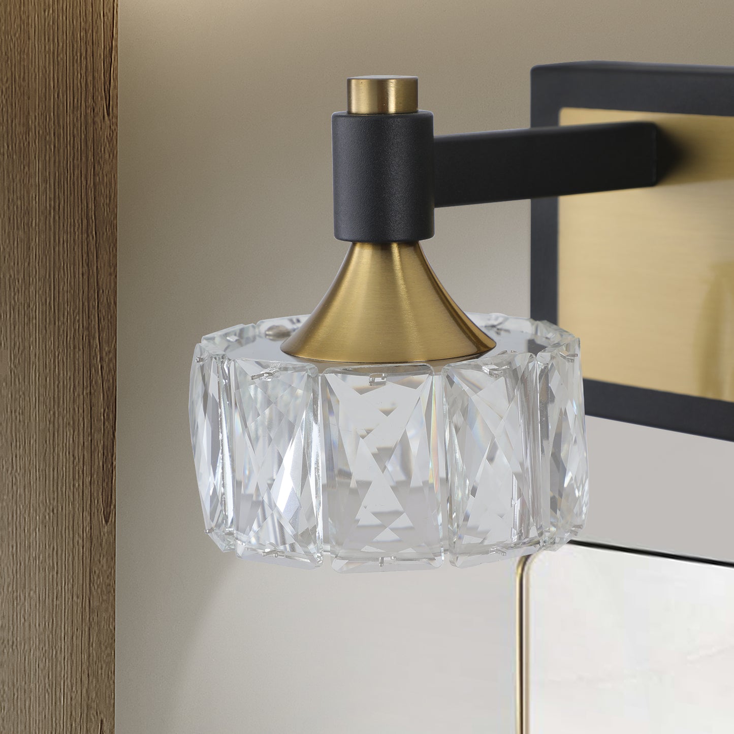 LED 4-Light Modern Crystal Bathroom Vanity Light -DG2023
