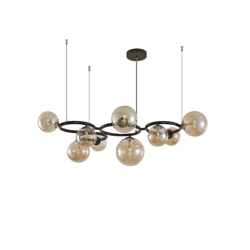 Diff Colored Glass Ball Chandelier-DF2253