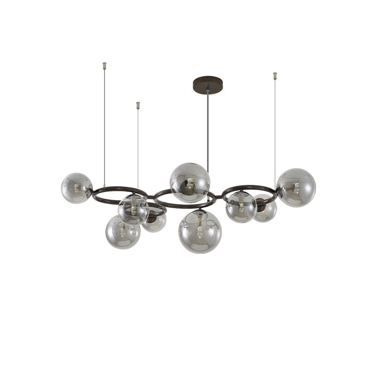 Diff Colored Glass Ball Chandelier-DF2253