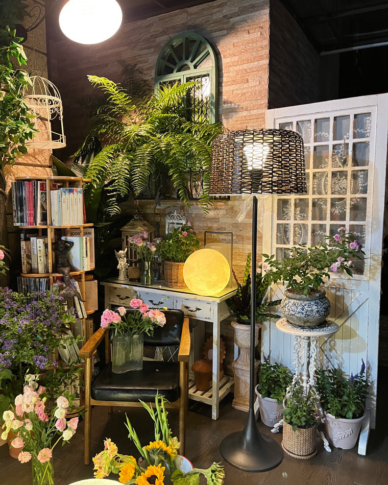 Diff Solar Rattan Floor lamp Outdoor Light-DF9011