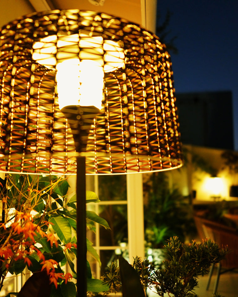 Diff Solar Rattan Floor lamp Outdoor Light-DF9011