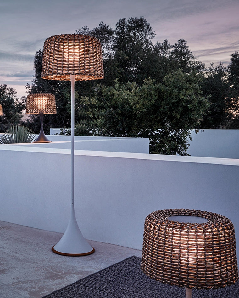 Diff Solar Rattan Floor lamp Outdoor Light-DF9011