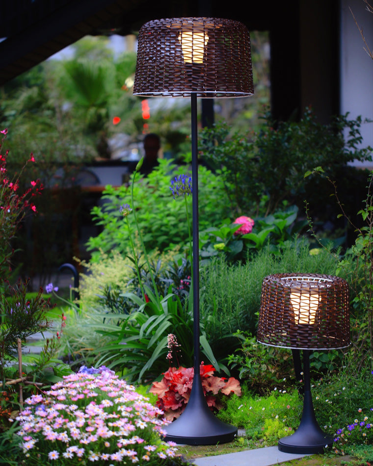 Diff Solar Rattan Floor lamp Outdoor Light-DF9011