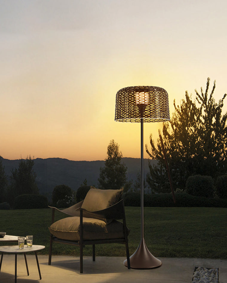 Diff Solar Rattan Floor lamp Outdoor Light-DF9011
