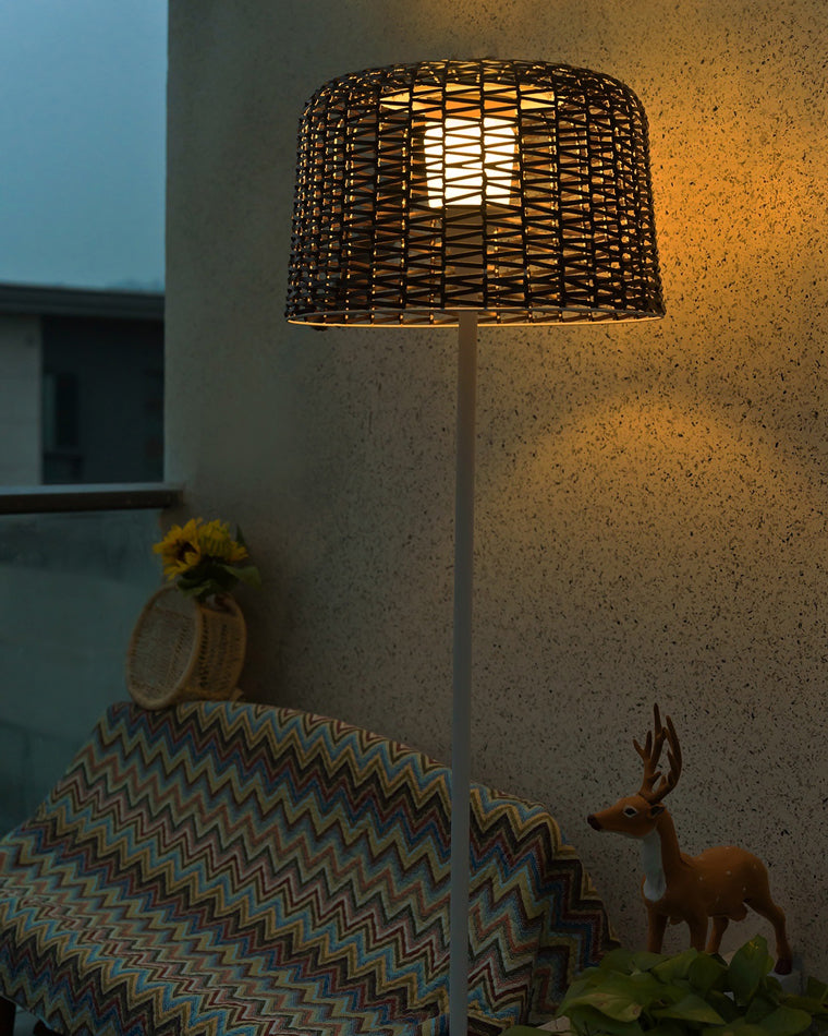 Diff Solar Rattan Floor lamp Outdoor Light-DF9011