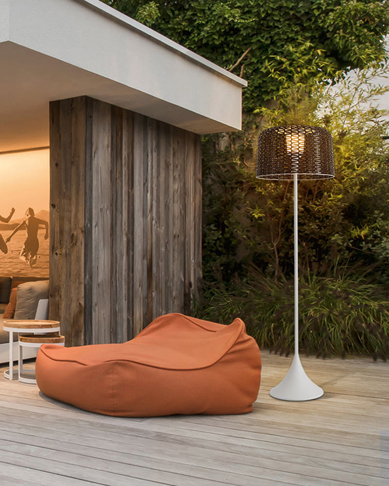 Diff Solar Rattan Floor lamp Outdoor Light-DF9011