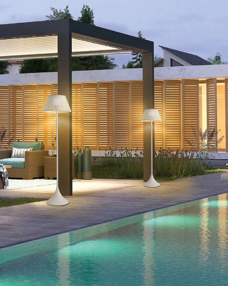 Diff Solar Rattan Floor lamp Outdoor Light-DF9011