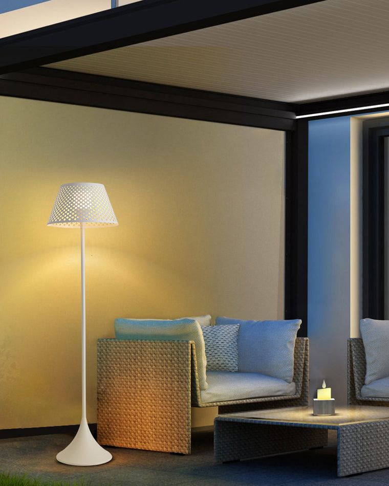 Diff Solar Rattan Floor lamp Outdoor Light-DF9011