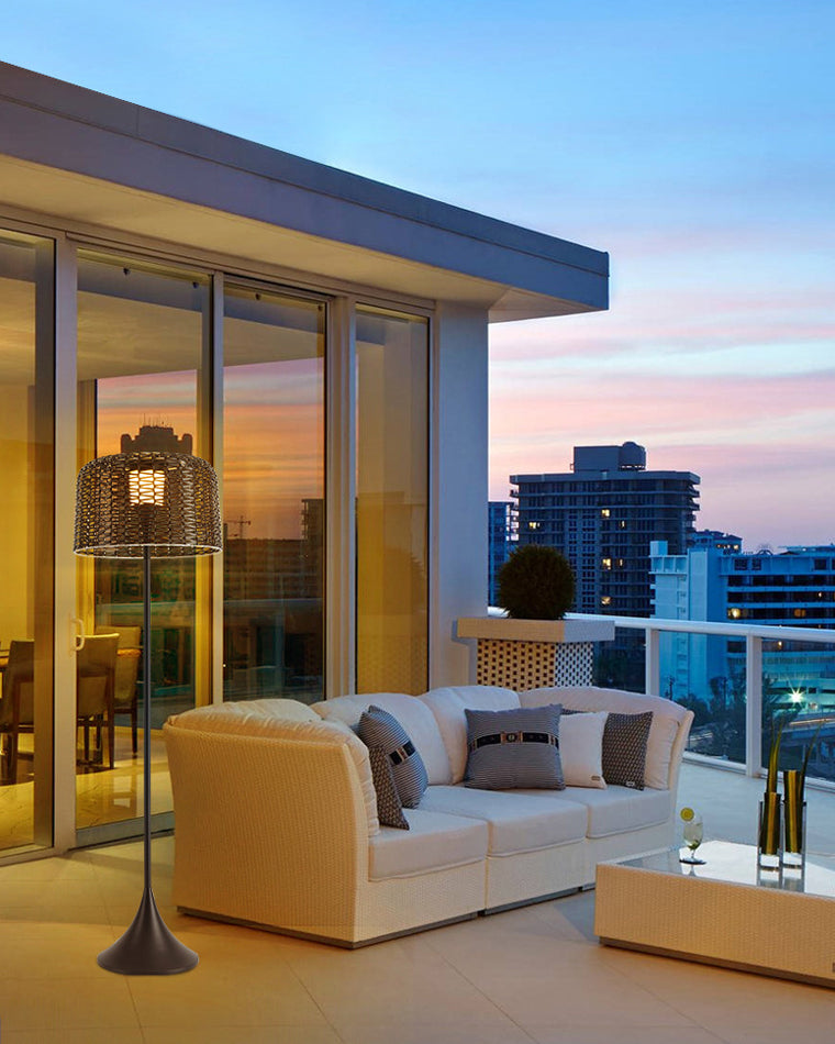 Diff Solar Rattan Floor lamp Outdoor Light-DF9011