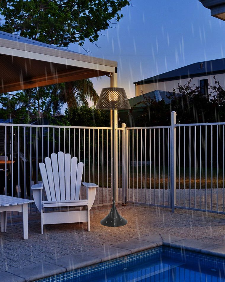 Diff Solar Rattan Floor lamp Outdoor Light-DF9011