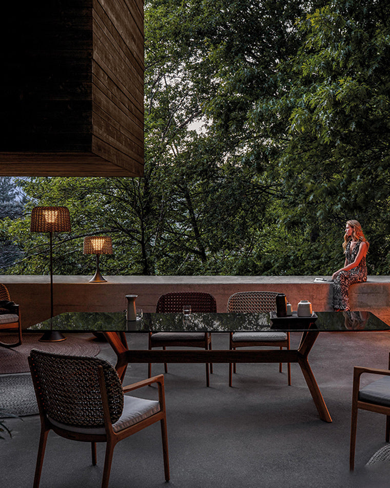 Diff Solar Rattan Floor lamp Outdoor Light-DF9011