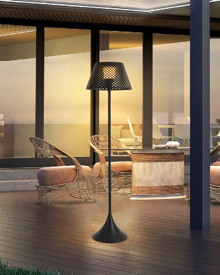 Diff Solar Rattan Floor lamp Outdoor Light-DF9011