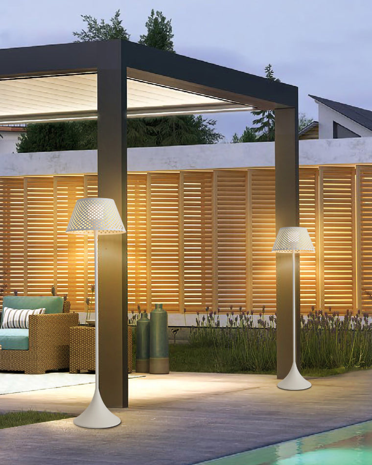 Diff Solar Rattan Floor lamp Outdoor Light-DF9011