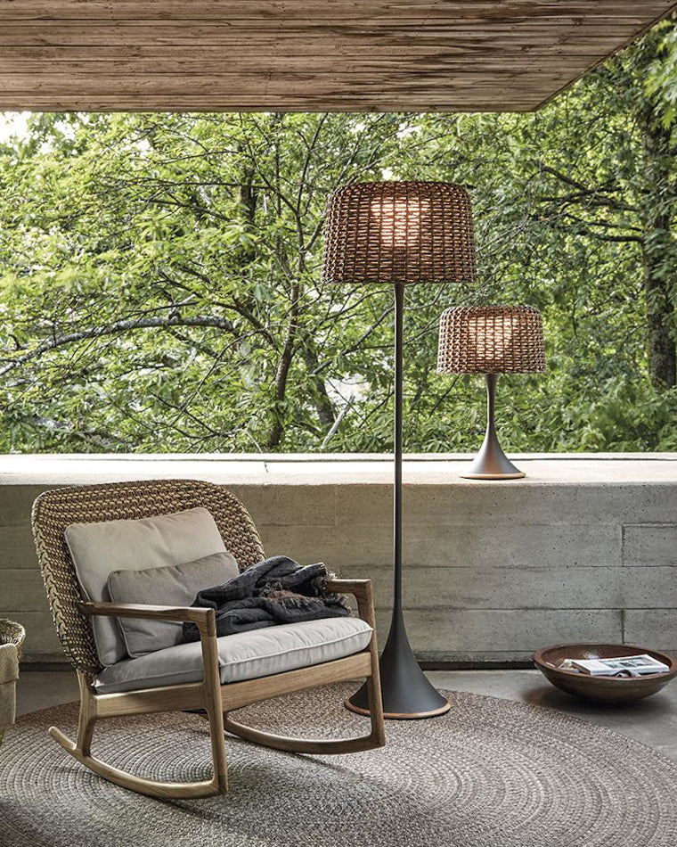 Diff Solar Rattan Floor lamp Outdoor Light-DF9011