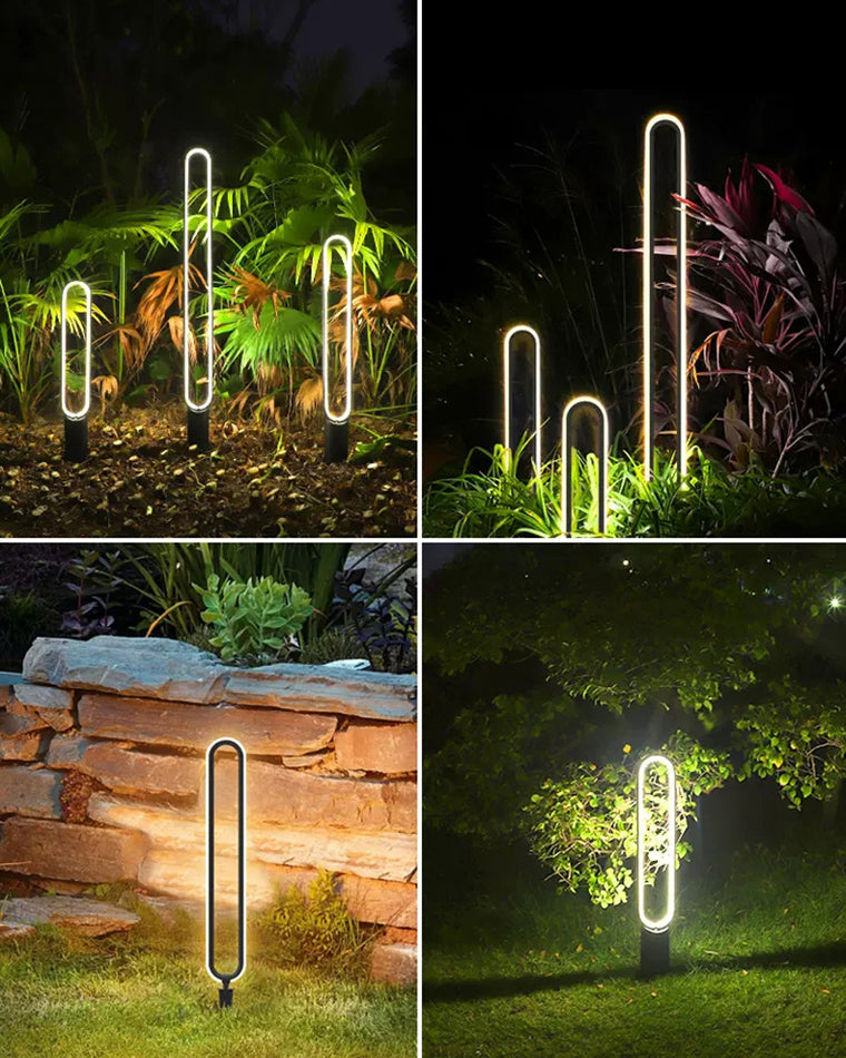 Diff Long Ring Pathway Light Outdoor Light-DF9016