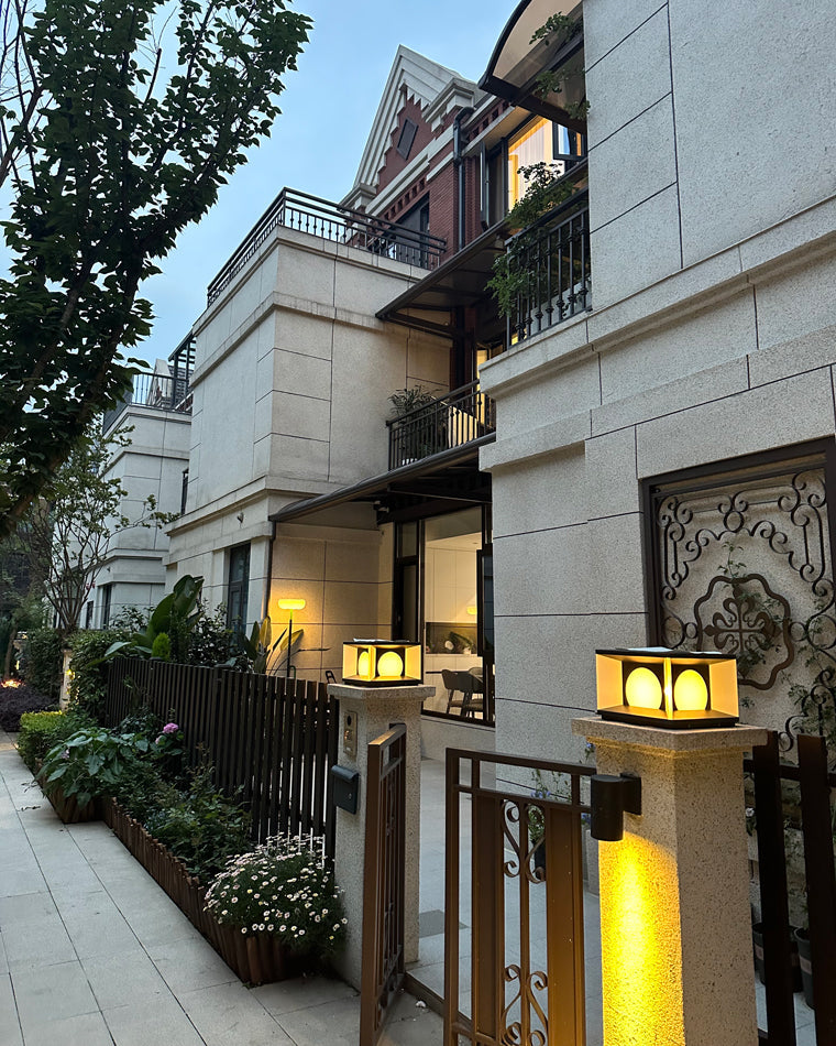 Diff Solar Pillar Outdoor Light-DF9018