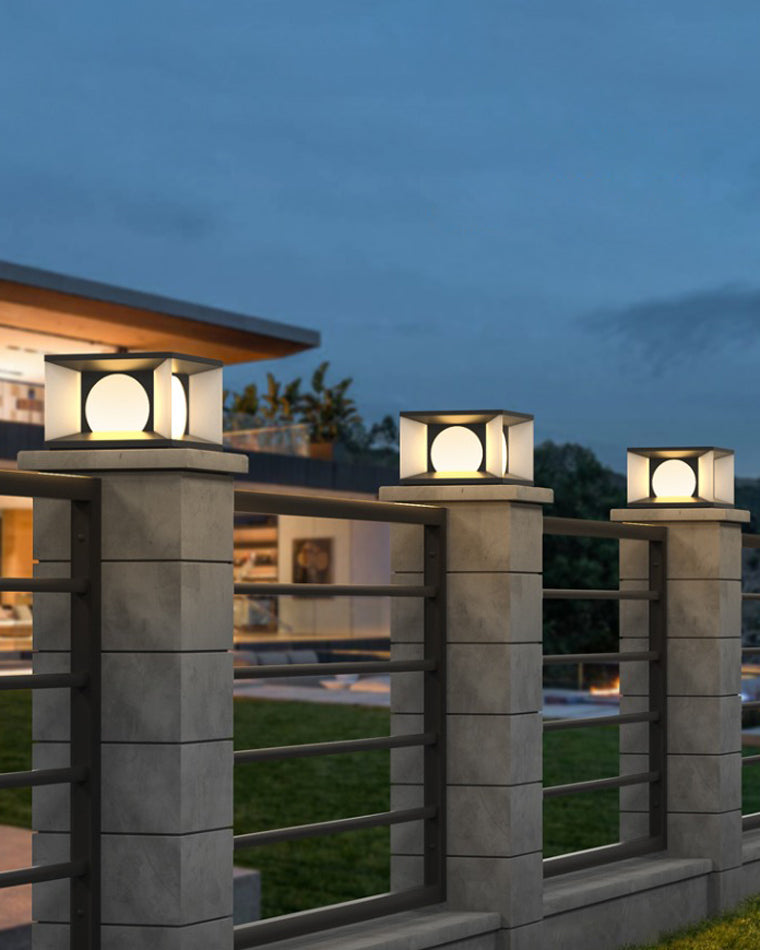 Diff Solar Pillar Outdoor Light-DF9018