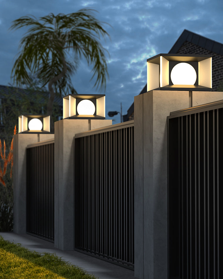 Diff Solar Pillar Outdoor Light-DF9018